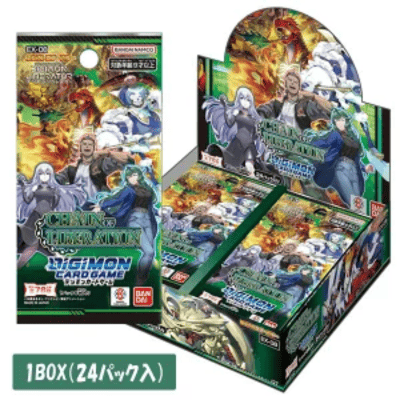 ＜1BOX (unopened)＞Digimon Card Game Extra Booster CHAIN ​​OF LIBERATION【EX-08】