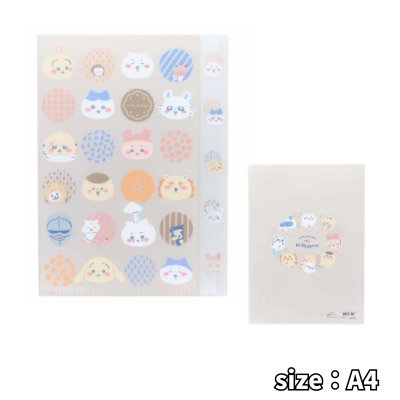 [Face] Chiikawa Die-Cut Clear File 5P