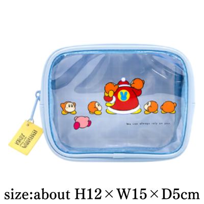 【Blue】Kirby play with Waddle Dee front clear pouch